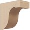 Ekena Millwork 3"W x 6"D x 6"H Classic Del Monte Rough Cedar Woodgrain TimberThane Corbel, Primed Tan CORUR03X06X06DELRCPR - alternate 1